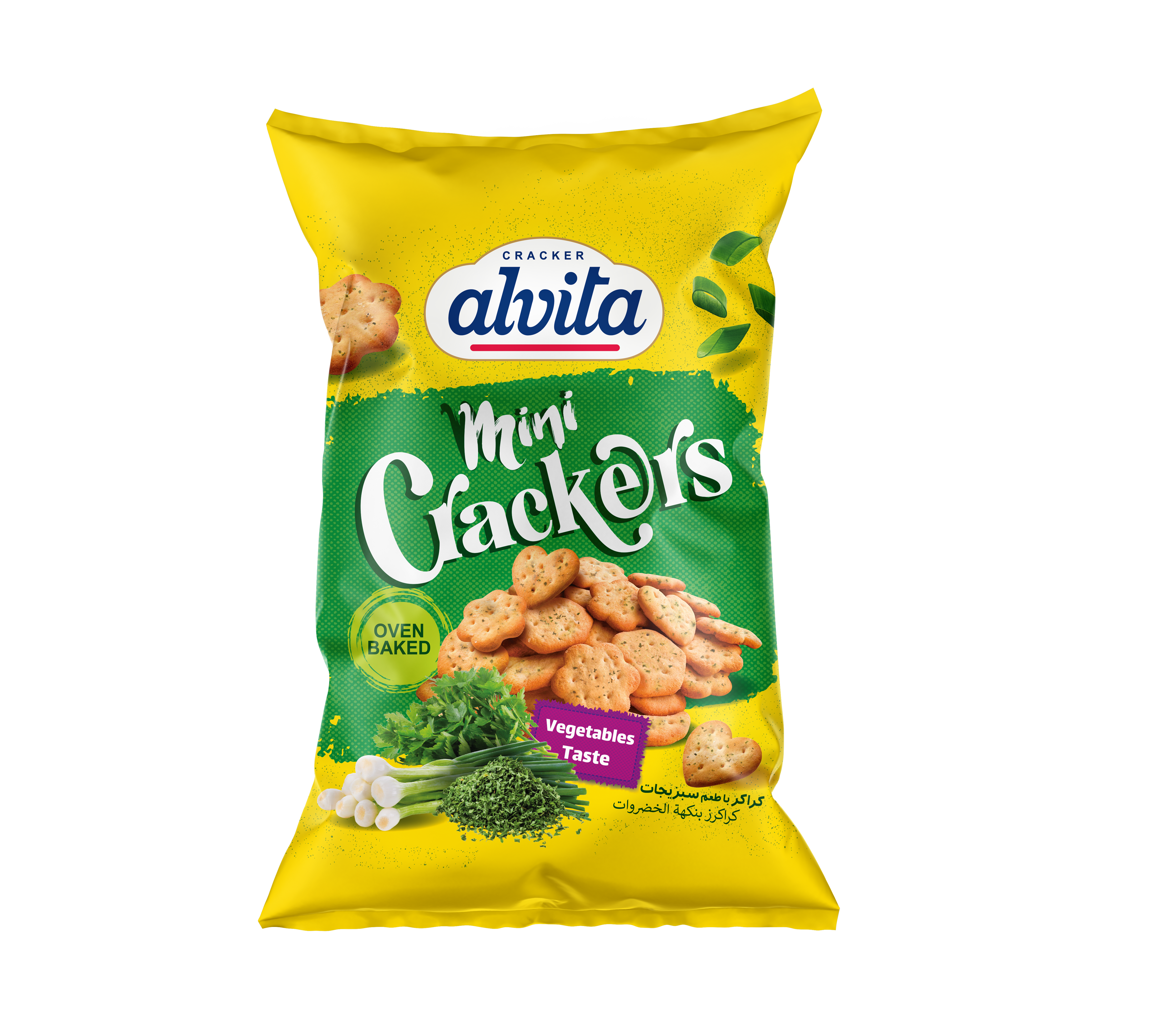 Mini Crackers with Vegetables Taste